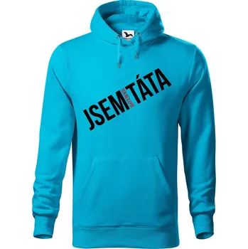 Pánská mikina DOBRÝ TRIKO Pánská mikina s potiskem Nejlepší TÁTA Velikost pánské mikiny: XL, Barva: Tyrkysová