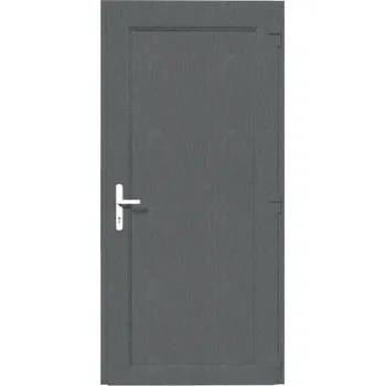 Vchodové dveře Bílé nebo Antracitové plastové dveře vstupní | model 01 - 80 cm, 200 cm, Antracit