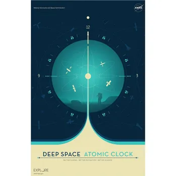 Plakát Plakát, Obraz - Deep Space Atomic Clock (Blue) - Space Series (NASA)