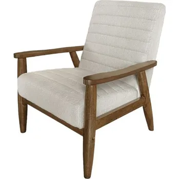 Křeslo Křeslo čalouněné TIMI ořech/bílý beránek