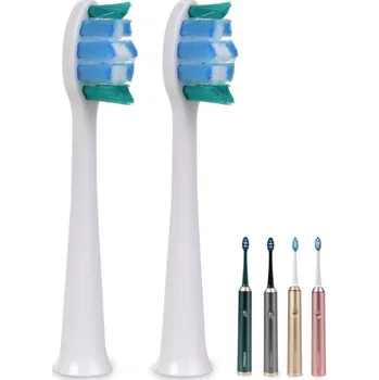 Zubní kartáček Dedra Innovations Extra měkký náhradní kartáček pro SONISSIMO® NEO, bílý - 2 ks