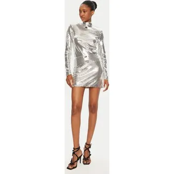 Dámská sukně ROTATE Mini sukně 1132072293 Stříbrná Regular Fit 34