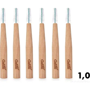 Zubní kartáček Dedra Innovations Sada mezizubních kartáčků GoEco® BAMBOO z bambusu, 1 mm - 6 ks