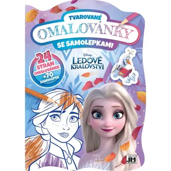 omalovánky JIRI MODELS Omalovánky tvarované + samolepky Frozen (Ledové Království) | AS221