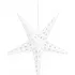 Vánoční dekorace Springos CA1015 papírová hvězda pěticípá 25 cm bílá