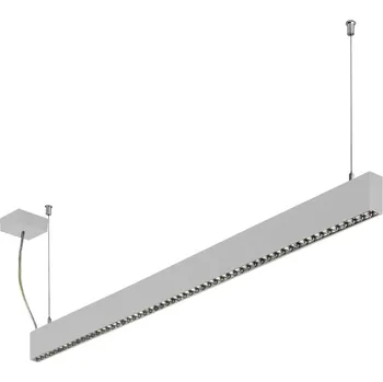 Halla Neoslňující lineární svítidlo nad stoly Lina28 Office Direct&Indirect Barva: Stříbrná, Délka: 847 mm, Teplota chromatičnosti / Stmívání: 3000 Kelvinů / Nestmívatelné 28-501Z-15GGE/830- S