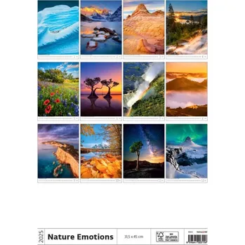 Kalendář Nature Emotions 2025 - nástěnný kalendář