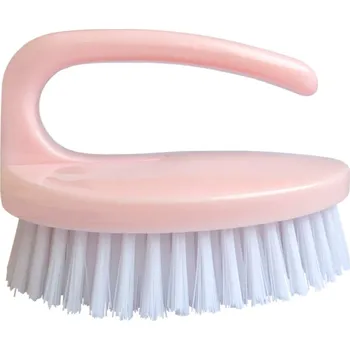 Kartáček koupelový s polouzavřeným držadlem Duko - 101 x 72 mm, růžový
