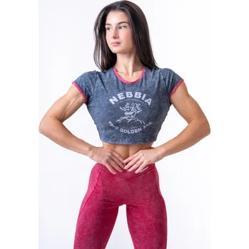NEBBIA Washed crop top GOLDEN AGE XS