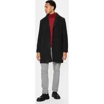 Dámský kabát Brave Soul Kabát pro přechodné období MJK-AUGUSCHECK Černá Regular Fit XL