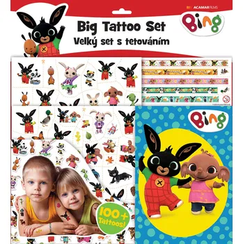 Odstranitelné tetování JIRI MODELS Velký set sešit s tetováním Králíček Bing | 890021