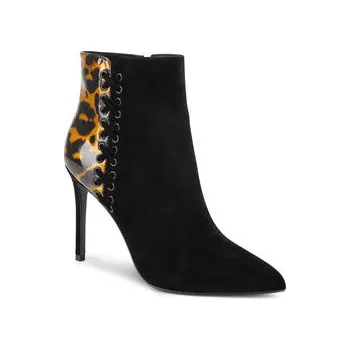 Dámské kozačky Eva Minge Polokozačky HAWA-0828-207 Černá 38