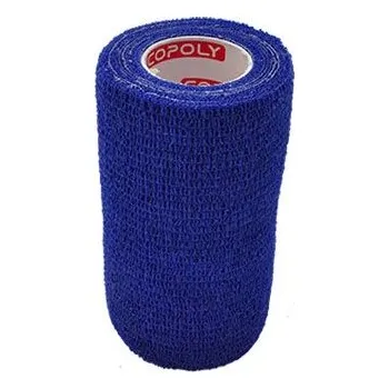 CoPoly Obinadlo elast. CoPoly 10cm x 4,6m modrá