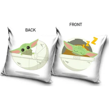 Povlak na polštářek Carbotex Povlak na polštářek Star Wars Baby Yoda