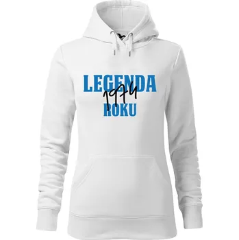 Dámská mikina DOBRÝ TRIKO Dámská mikina s potiskem Legenda roku Velikost dámské mikiny: M, Barva: Bílá