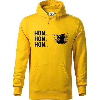 Pánská mikina DOBRÝ TRIKO Vtipná pánská mikina s potiskem Hon Velikost pánské mikiny: L, Barva: Žlutá