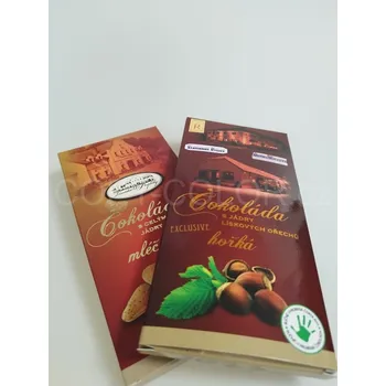 Čokoláda HOŘKÁ čokoláda s chilli 100 g - krabička s vlastním potiskem