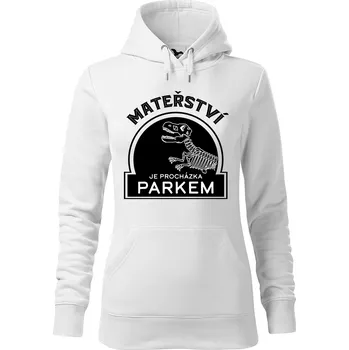Dámská mikina DOBRÝ TRIKO Dámská mikina s potiskem Mateřství Velikost dámské mikiny: M, Barva: Bílá