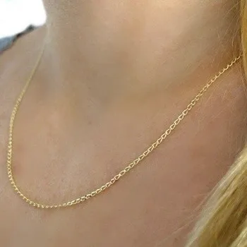 Řetízek Zlatý řetízek ze stejných oček 1,2mm 1,75g 42cm Zlato 14k(585/1000)