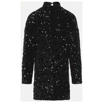 Dámské šaty Kids ONLY Elegantní šaty 15332470 Černá Slim Fit 158_164