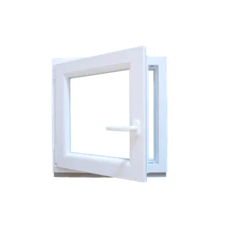 Okno Plastové okno 45x45 cm (450x450 mm) | bílé | jednokřídlé | levé