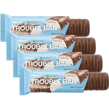 Sportovní výživa Vilgain Trouble Protein Bar Milky coconut 4 x 55 g