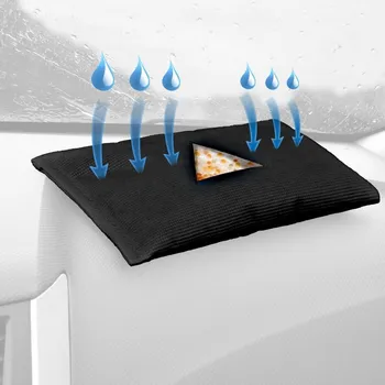 Pohlcovač vlhkosti do auta / polštářek 200g - s indikátorem / sušení v mikrovlnné troubě