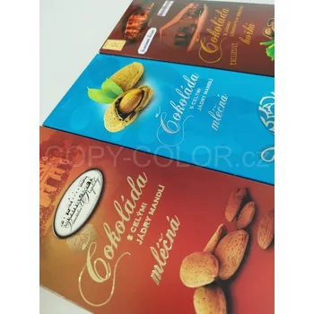 Cukrovinka MLÉČNÁ čokoláda 100 g - krabička s vlastním potiskem