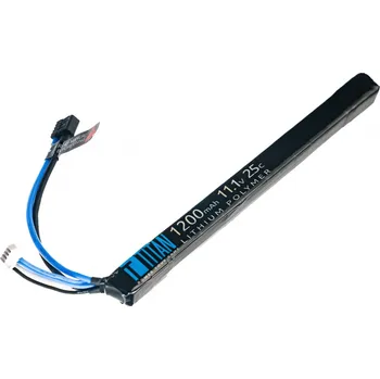 Baterie pro airsoftovou zbraň Li-Pol akumulátor Titan 11,1V 1200mAh 25C - Stick (AK), Dean-T