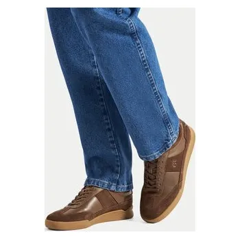 Dámské tenisky Gino Rossi Sneakersy CARLO-01 124AM Hnědá 42