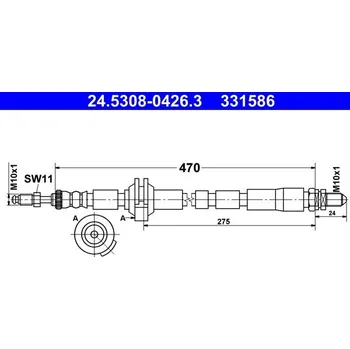 Brzdová hadice Brzdová hadice ATE 24.5308-0426.3