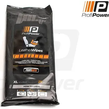 Čistící ubrousky na kůži ProfiPower, 25ks