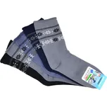 Gapo Pánské thermo zimní zdravotní ponožky NORSKÝ VZOR 1. Velikost: 11-12 (EU 47-48), 2. Barva: 5 ks MIX tmavá