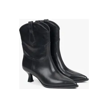Dámské kozačky Estro Polokozačky ER00116136 Černá 35