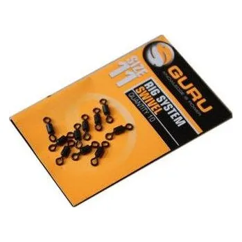 Guru obratlíky Rig System Swivels vel.11 10 ks (GS11)