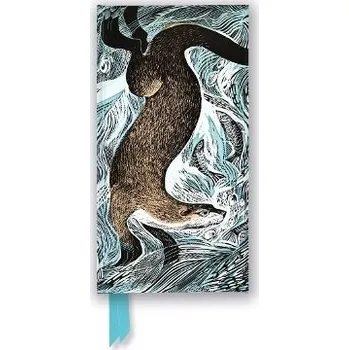 Cizojazyčná kniha Angela Harding: Fishing Otter (Foiled Slimline Journal)