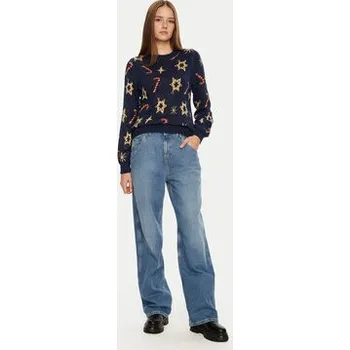 Dámský svetr Pieces Svetr Sugar 17152789 Tmavomodrá Regular Fit L