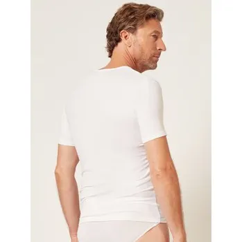 Pánské tričko Huber T-Shirt 110053 Bílá Slim Fit L