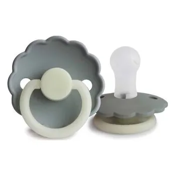 DVOJBALENIE CUMLÍKOV FRIGG DAISY NIGHT FRENCH GRAY/ PORTOBELLO, 0-6M, SILIKÓN