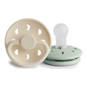 dudlíky CUMLÍKY FRIGG MOON PHASE CREAM/ SAGE, 0-6M, SILIKÓN