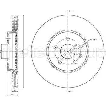 Brzdový kotouč Brzdový kotouč CIFAM (800-1507C)