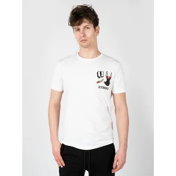 Pánské tričko Iceberg T-Shirt F0106301 Bílá Regular Fit XXL