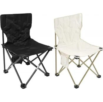 kempingová židle Malé kempingové skládací křeslo 35x35x60 cm, Bílá