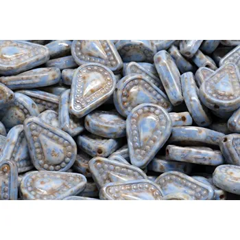 Dětské navlékací korálky Filigránová slzička č.4223 (14x10mm)