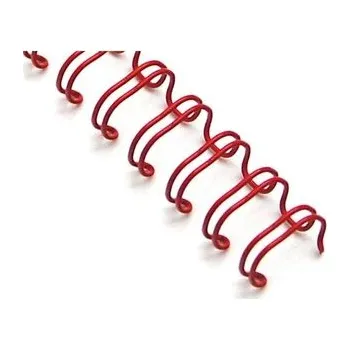 Archivační box Drátěné hřbety 5/16" - 7,9 mm, 3:1, červené, 100ks