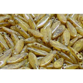 Dětské navlékací korálky Dvoudírkové jazýčky 5x16mm - č.80