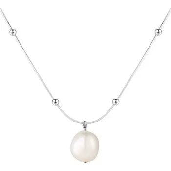 Náhrdelník For Silver Perličkový náhrdelník s přívěskem přírodní sladkovodní perly - Stříbro 925