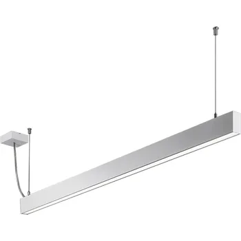 Halla Svěšené LED svítidlo nad dlouhé stoly Lina28 Direct&Indirect Barva: Stříbrná, Délka: 2249 mm, Teplota chromatičnosti / Stmívání: 3000 Kelvinů / Nestmívatelné 28-501K-40GGE/830- S