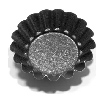 Forma na pečení Trix gomma s.r.l. Formička na tartaletky - kulatá hladká pr. 7 cm - vlnitý okraj (hliník) 70 mm