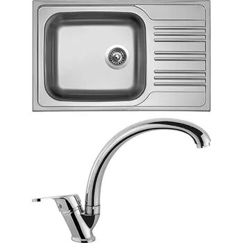 Granitový dřez Sinks Kuchyňský dřez set Sinks STAR 780 XXL V+ baterie VITALIA